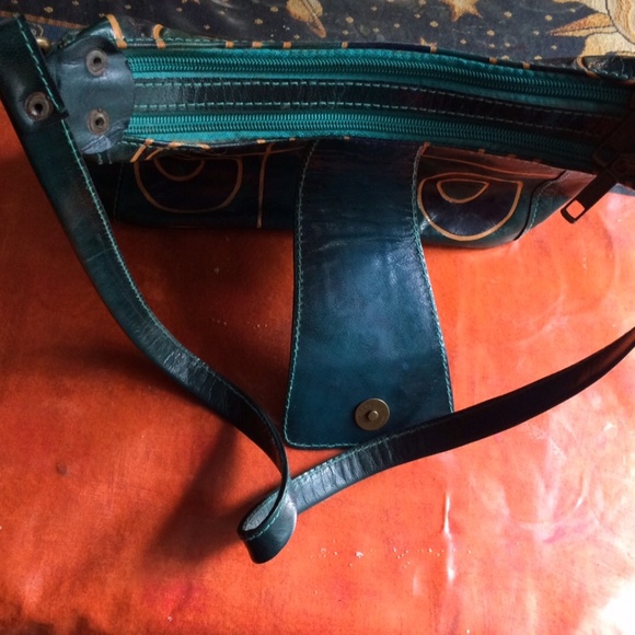One of a kind leather purse with shoulder strap - Picture 5 of 8